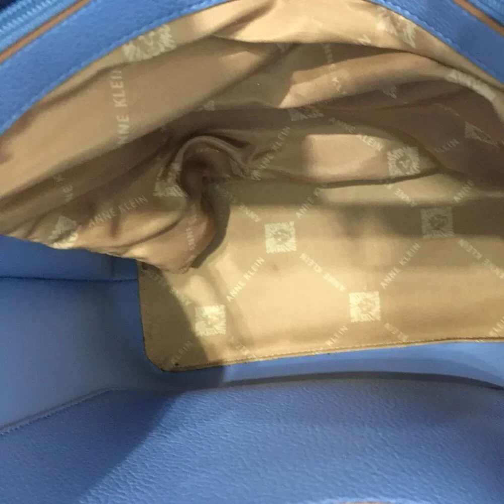 Ann Klein Women's Blue Purse Tote Bag - Picture 4 of 5